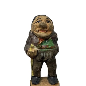 Vintage Keramik alter Mann mit einem Gehstock Keramikfigur Made In Japan