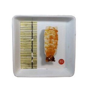 Cute Square Sushi Dish By PPD Porcelain With Transfer