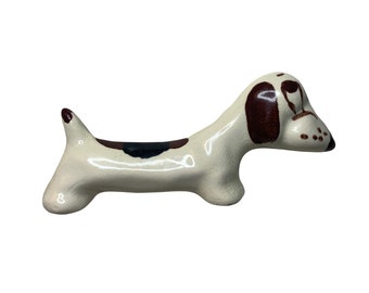 Vintage Rio Hondo California Pottery Weiner Dog Figurine Mid Century Ceramic