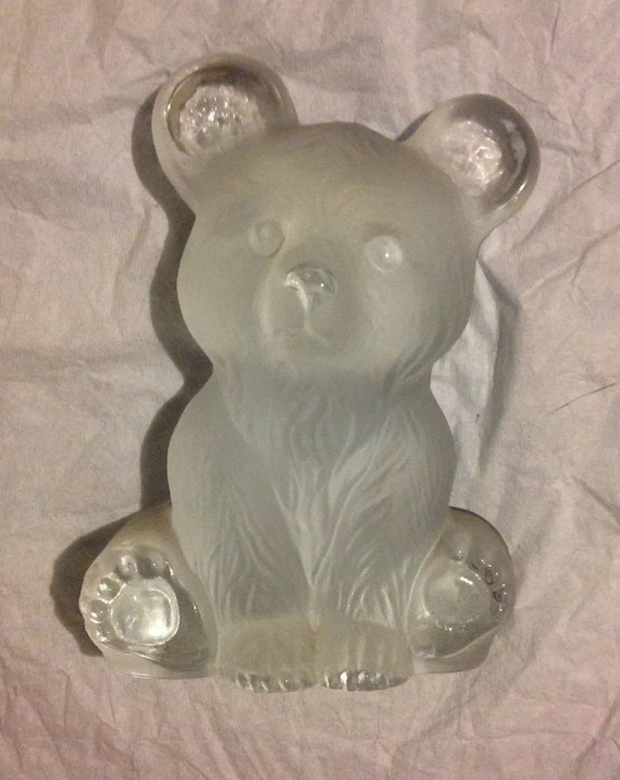 glass teddy bear