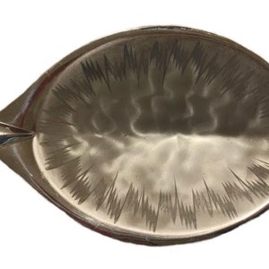 Vintage WMF IKORA Dish Silver Plated Leaf Shaped Tray Germany Mid Century Modern
