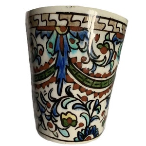 Vintage European Hand Painted Art Pottery Ceramic Tea Coffee Floral Motif