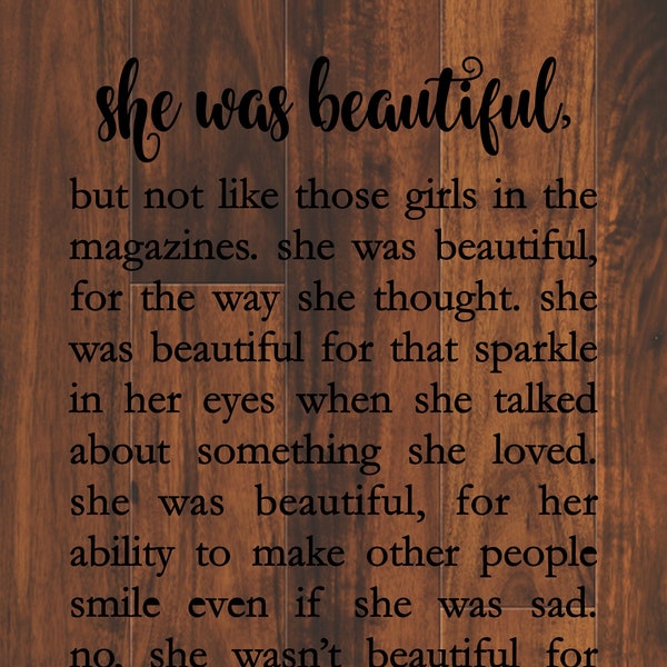 Quote "She was Beautiful" by F. Scott Fitzgerald digital svg file, eps, png, dxf