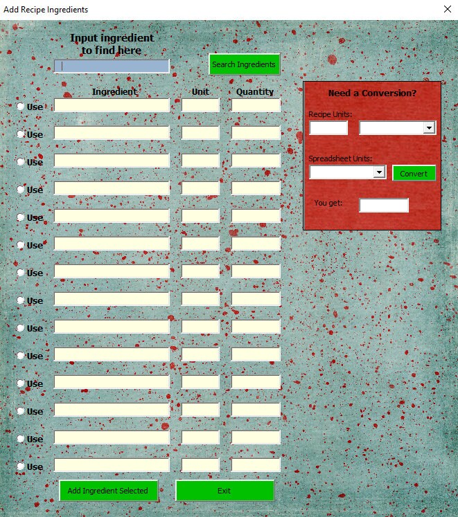 Grocery List Generator Excel Spreadsheet 5 Minute Grocery Etsy Canada