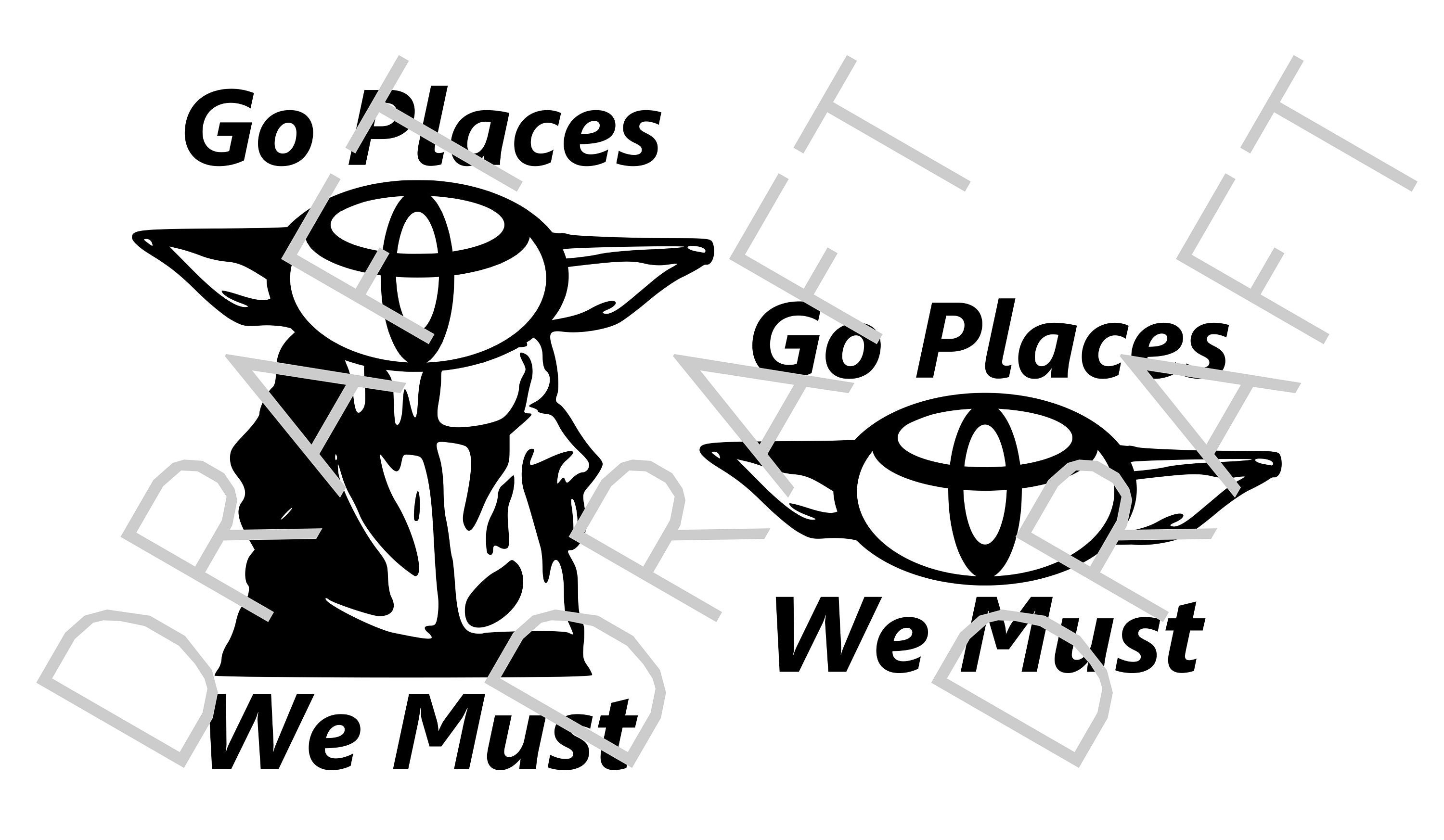 ToyYoda Baby Yoda digital svg file Yoda plus Toyota dfx Etsy