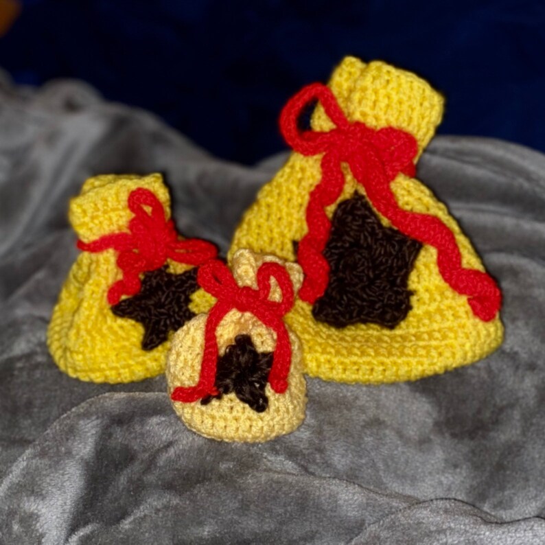 Crocheted Medium Drawstring Animal Crossing Bell Bag Etsy