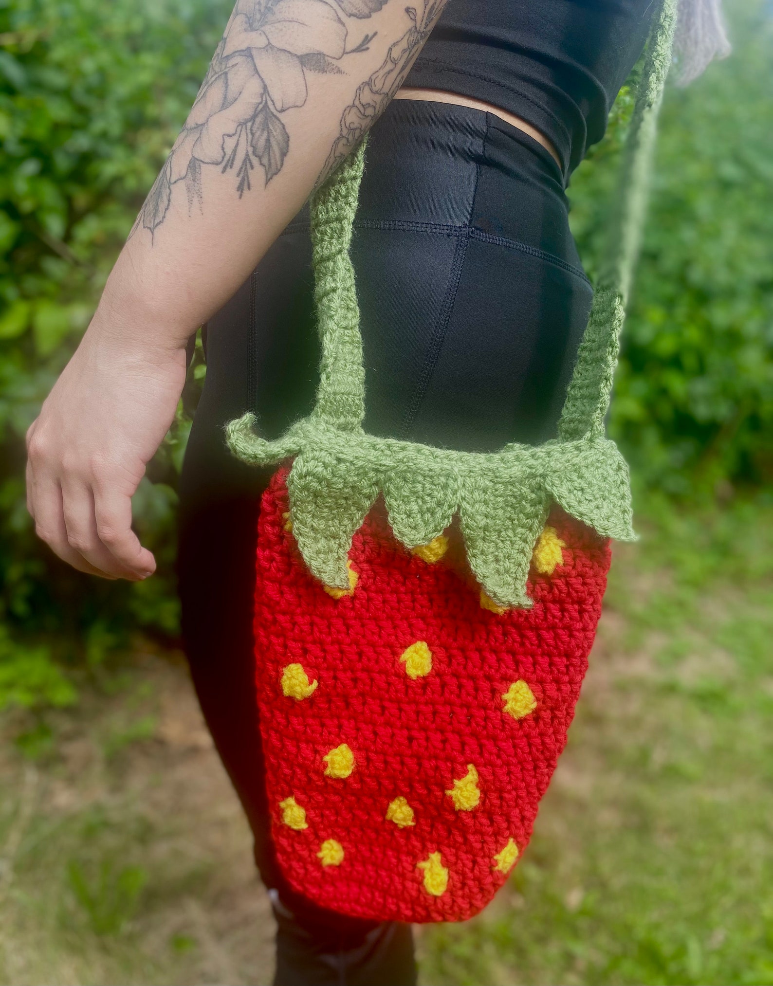 Fruit Bag Series 1 Crocheted Pineapple and Strawberry Bags Etsy UK