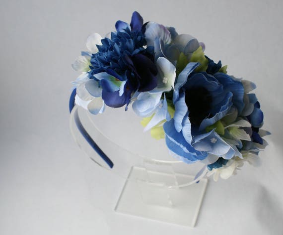 blue flower accessories