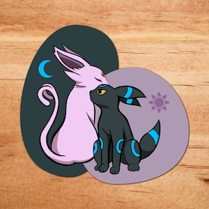 Espeon and Umbreon Sticker