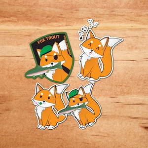 Fox Trout Stickers