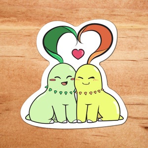 Heartful Chikorita Sticker