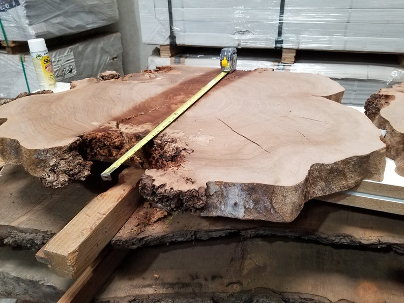 ELM Cookie Slab Wood Coffee Table Stump Etsy