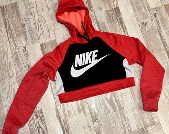 Upcycled Nike Crop Hoodie