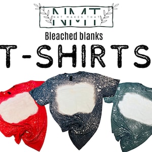 Sublimation Bleached Blanks- T-shirts