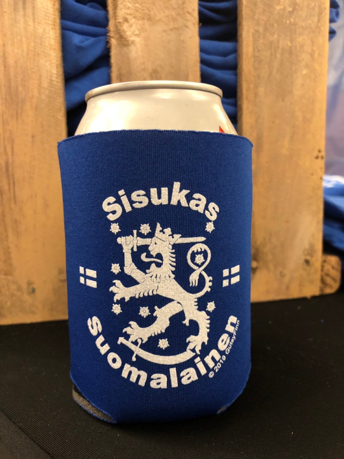 Sisukas Suomalainen meaning Gutsy Finn Can or Bottle Cozies Etsy