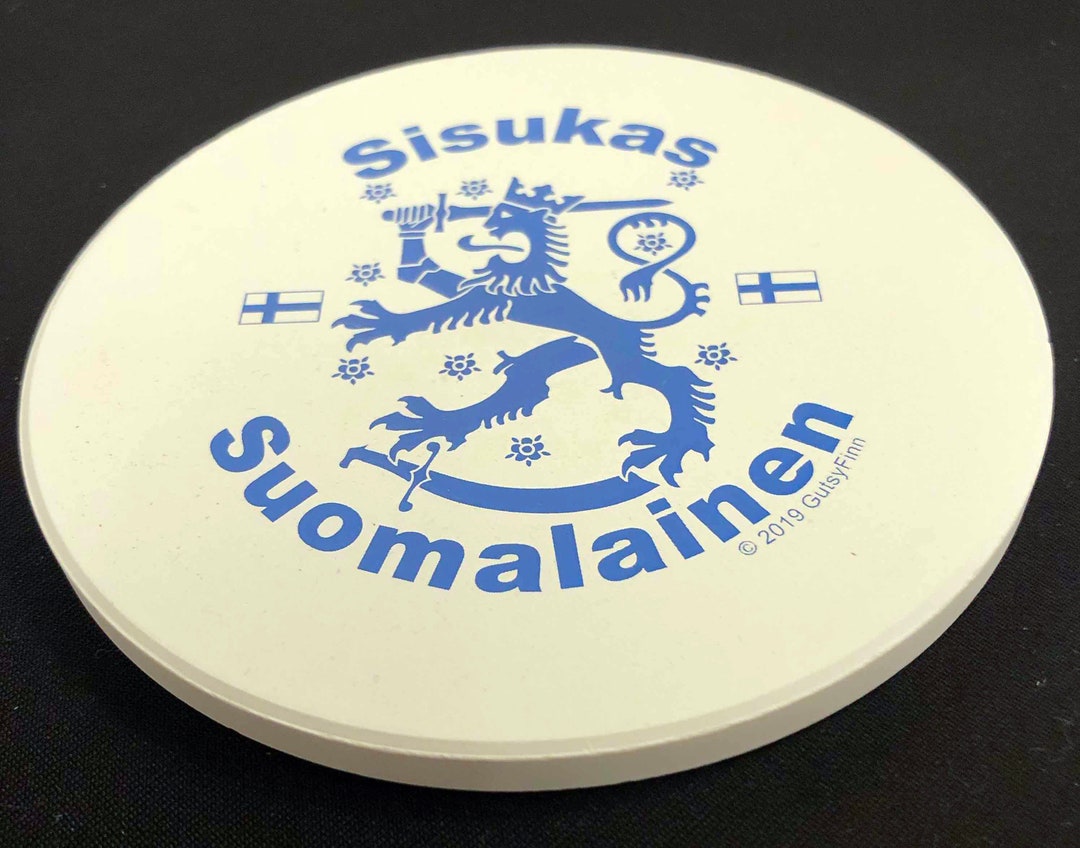 Sisukas Suomalainen meaning Gutsy Finn Coasters Etsy