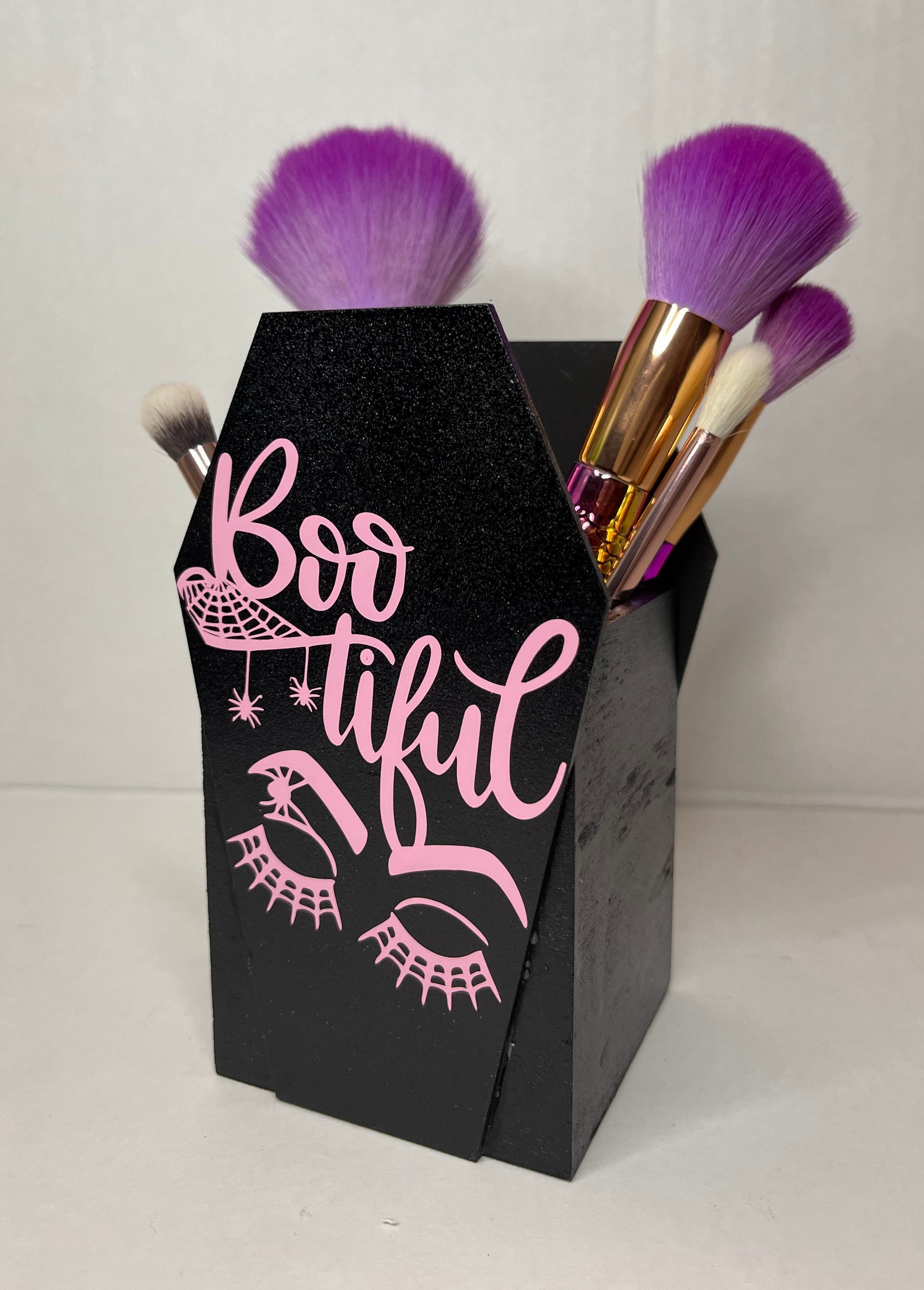 Gothic make up brush holder gothic pen pot Gothic homewares Etsy