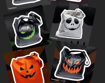 Faux leather Halloween Tote bags, Gothic tote bags, Gothic shopping bag, Halloween shopping bag, tote bag, jacko’lantern bag