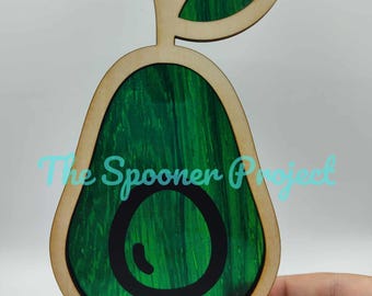 Avocado Suncatcher SVG/DXF file for laser cutter machine