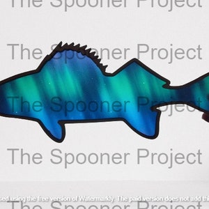 Walleye Suncatcher SVG/DXF file for laser cutter machine