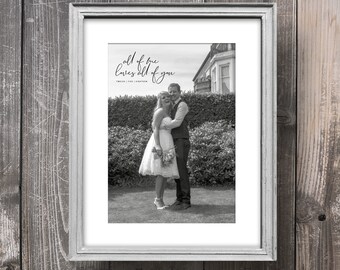 Personalised Print | Song Lyric | Wedding | Quote | First Dance | Anniversary Gift | Photograph | A3 | A4 | A5 | Bespoke | Typography