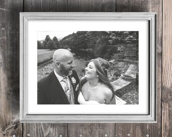 Personalised Print | Song Lyric | Wedding |  Quote | First Dance | Anniversary Gift | Photograph | A3 | A4 | A5 | Bespoke | Typography