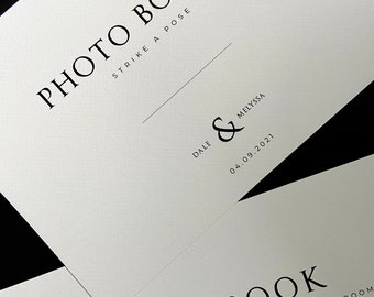 Photobooth sign | Wedding Stationery | Wedding Prints | Modern | Stationery | Black and White | wedding signage | Wedding Frame Signs