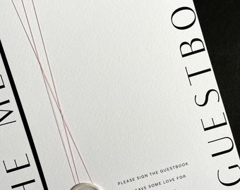 Guest Book Sign | Wedding Guest Book | Guest Book Card | Sign our Guest Book | Wax Seal | Modern | Minimalist | Simple Design | On the Day