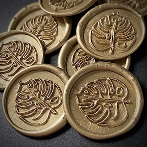 Wax Seal | Wax Seal Sticker | Envelope Seal | Self Adhesive Wax Seal | Invitation Seal | Wedding Invitation | Gold Wax Seal | Wax Stamp Seal