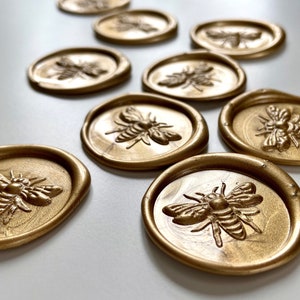 Wax Seal | Wax Seal Sticker | Envelope Seal | Self Adhesive Wax Seal | Invitation Seal | Wedding Invitation | Gold Wax Seal | Wax Stamp Seal