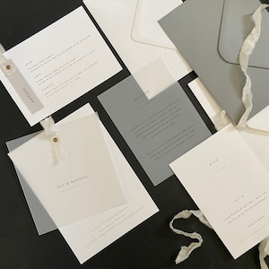 Wedding Stationery | Vellum | Minimal | Contemporary | Personalised | Clean | Modern Wedding | Invitations | Simple Wedding Invites