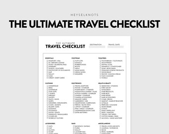packing checklist etsy