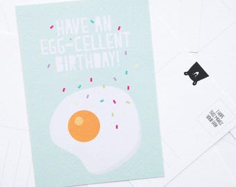 Postcard / Ansichtkaart 'Have an Egg-cellent Birthday' A6