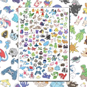 Pokémon Full Hoenn Pokédex (Genaration 3) | A4/A5 Print