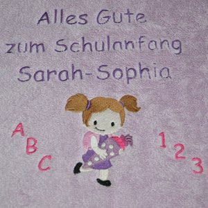 Handtuch zum Schulanfang/1.Schultag, Einschulung Bild 4