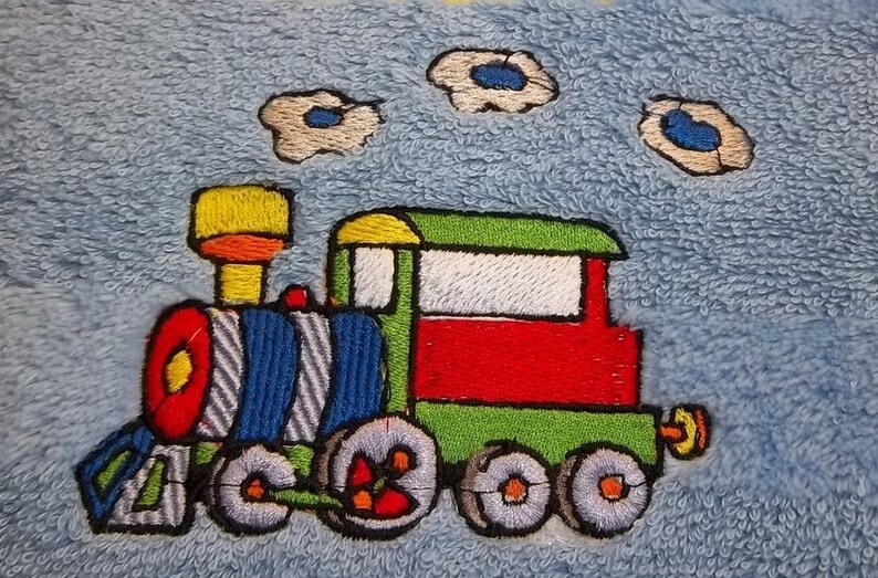 Handtuch Eisenbahn, Lok, Kindermotiv Bild 2