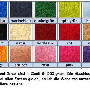 Handtuch mit Mädchenmotiven und Namen Bild 4