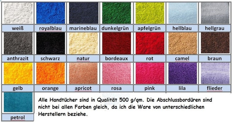 Handtuch mit Mädchenmotiven und Namen Bild 4