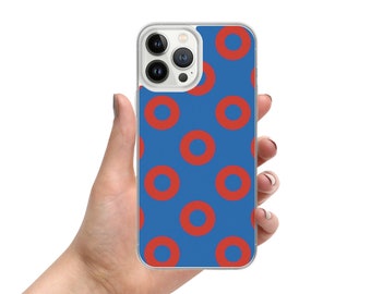 Phish Phone Case for iPhones - Fishman Donut Phone Cases Red/Blue Active