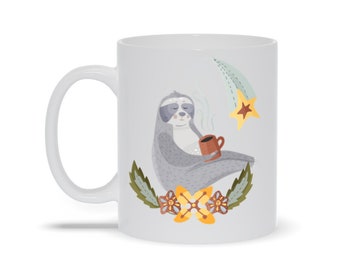 Phish Mug - Phish Sloth Have A Cup Of Coffee Fee Lyrics Mug