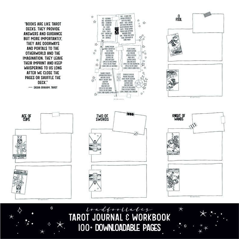 Free Printable Tarot Journal Pages - Printable Word Searches