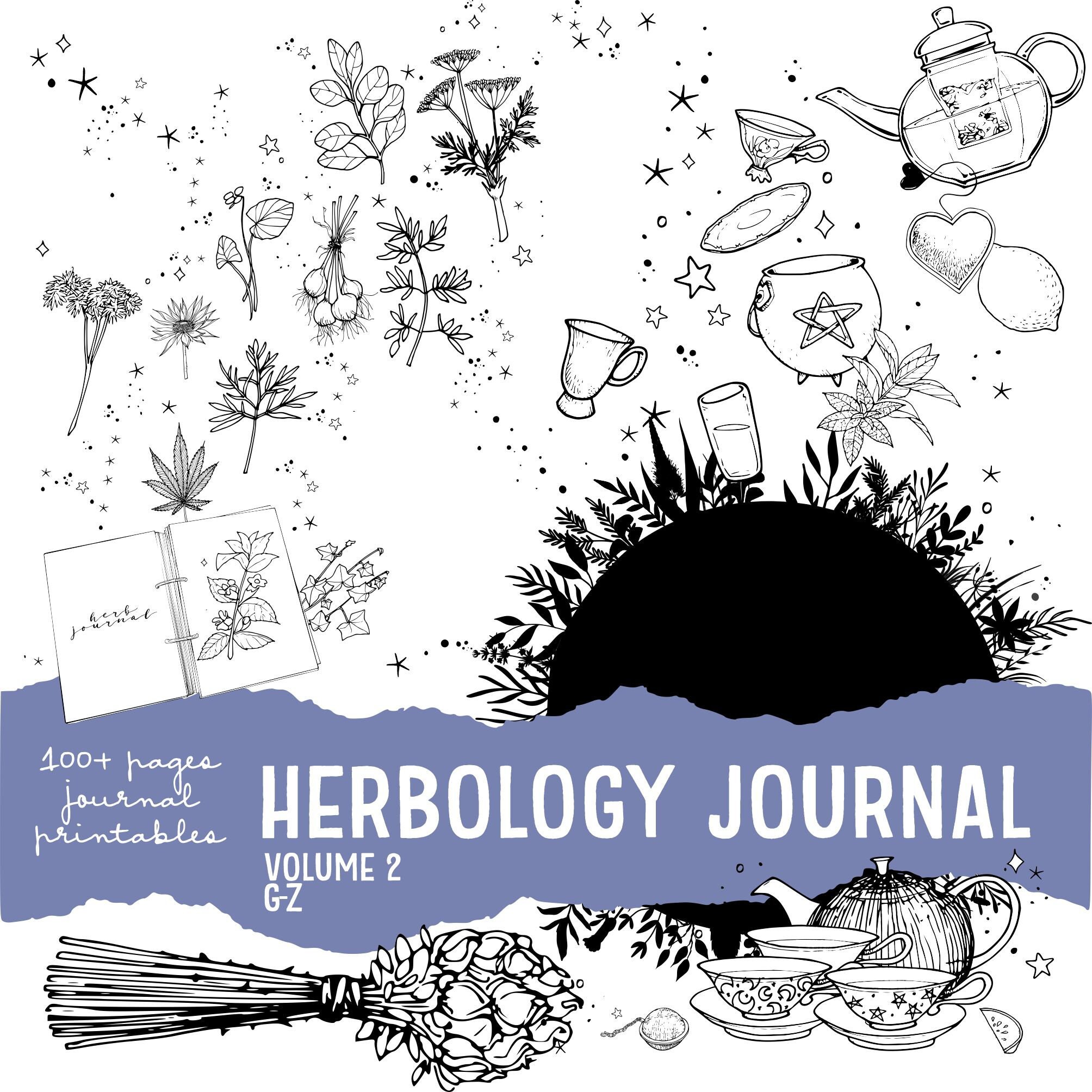 Herbology Volume 2 Herb Journal for Your Book of Shadows Etsy