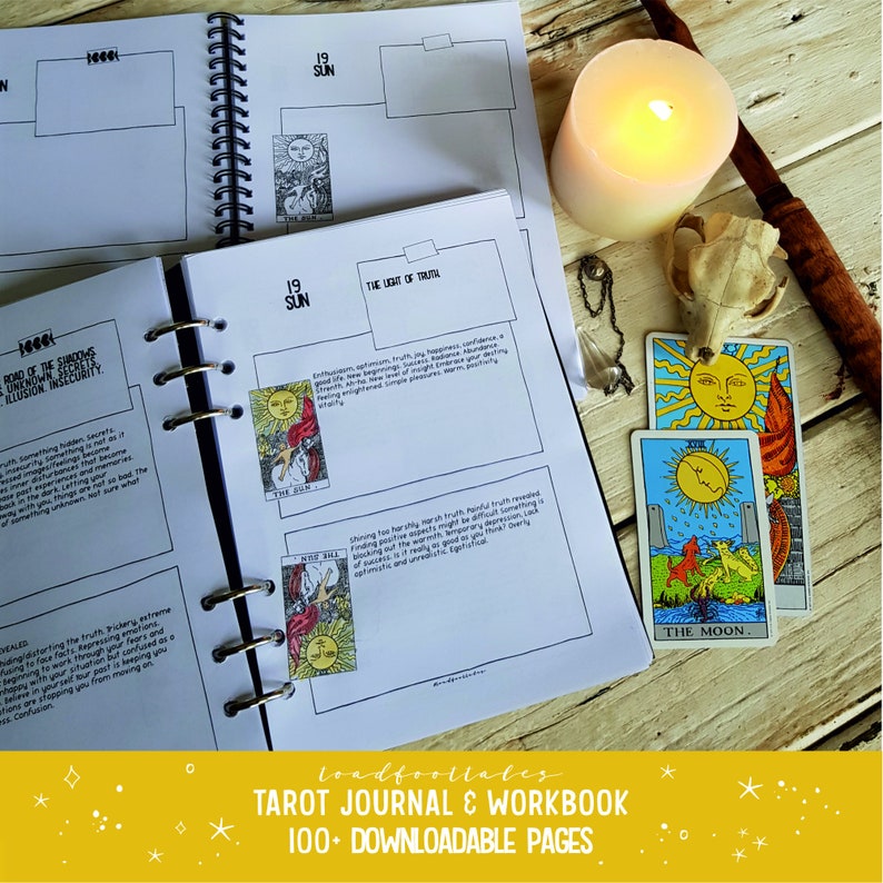 Tarot Journal Printable PDF Pages | Etsy