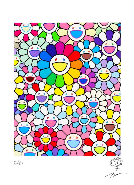 Takashi Murakami, Flowers of Hope, Lithograph, Limited Edition