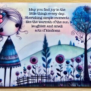 Whimsical Blessing Greeting Card: Encouragement & Joy