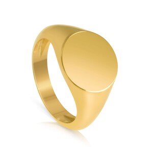 Anillo de sello de oro, anillo de sello, anillo de sello, anillo de oro macizo, anillo unisex de oro, regalo para esposo, anillo con inicial para hombres, anillo de meñique para hombres, letra de sello.