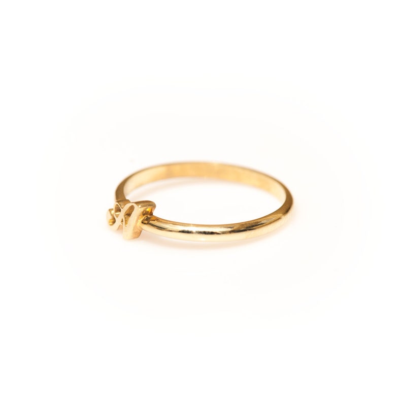 Kaciel Zircon Opening Letter Ring main image 0