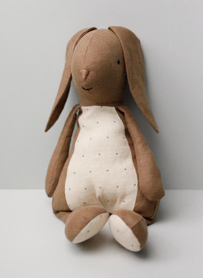 Peluche Mon premier lapin lièvre, tutoriel PDF de couture et modèle image 4