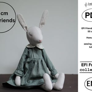 Tutorial y Patrón Muñeca Conejita de Juguete PDF Guía de costura y patrón