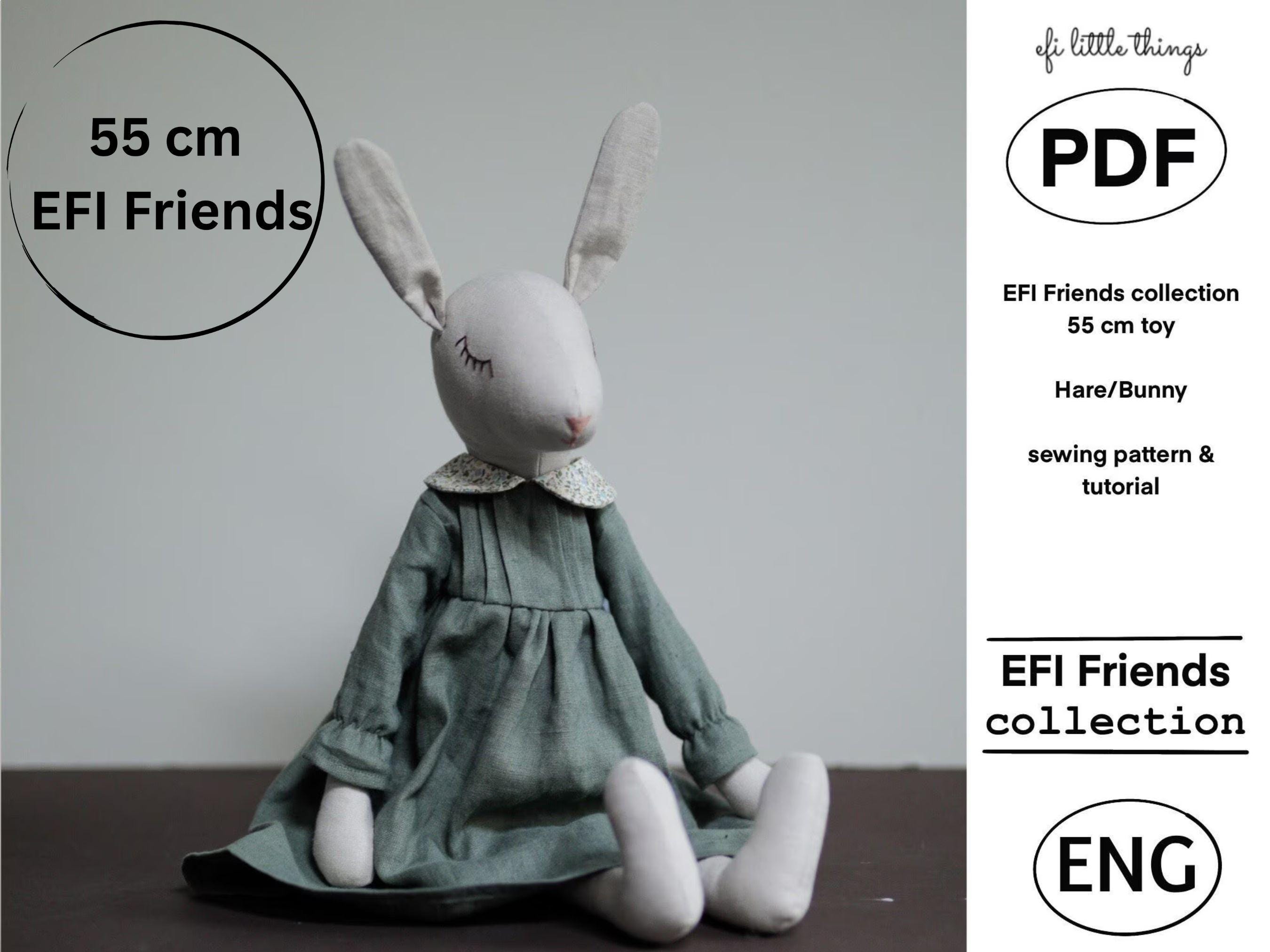 Tutorial & Pattern Hare Bunny Toy Doll PDF Sewing Guide and Pattern - Etsy